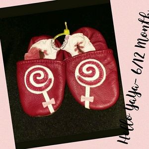 Baby Crib Shoes  6-12 Months Red